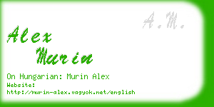 alex murin business card